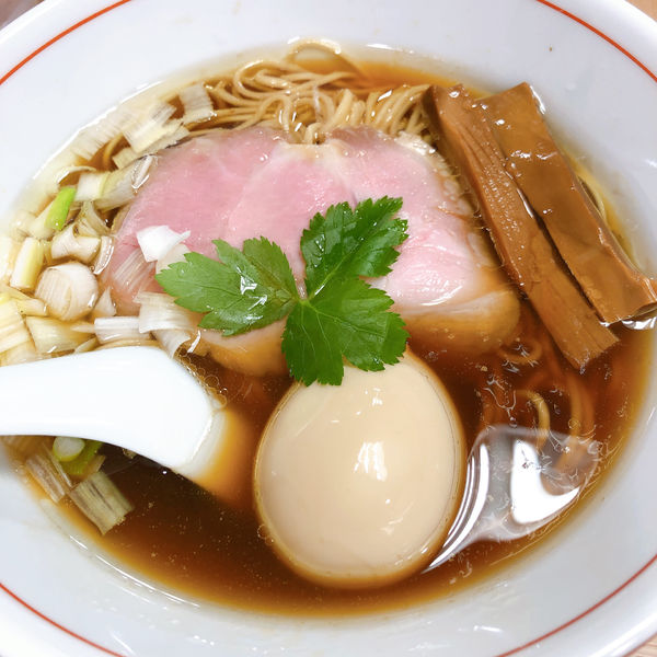 「らぁ麺  ¥500 (オープン記念)＋味玉  ¥100」@麺処 ながいの写真