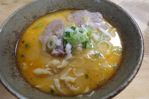 「手打ちみそラーメン」@牛乳屋食堂の写真