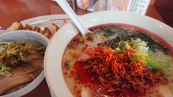 「ベビースター入りラー油鶏白湯らーめん」@幸楽苑 東松山店の写真