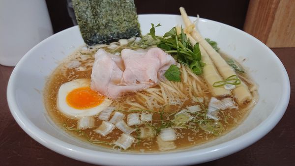 「限定  鯖と煮干し  温玉つくね丼」@中華そば うお青の写真