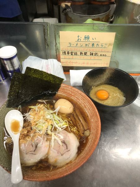 「覆麺醤油　＋浅利ディップ×3」@覆麺 智の写真