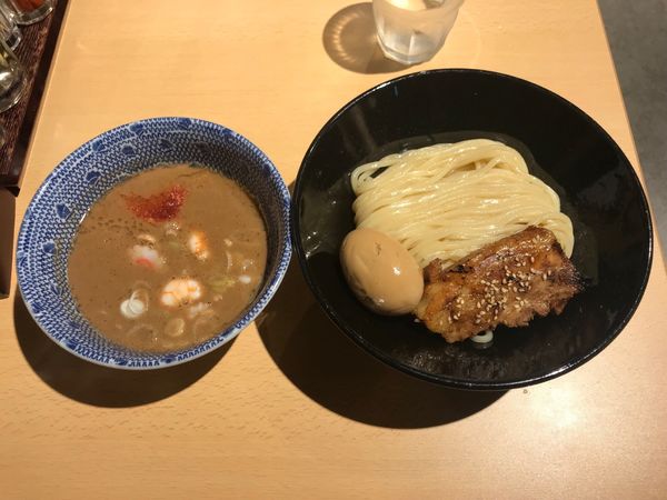 「海老つけ麺」@頑者NEXT LEVEL アクアシティお台場店の写真
