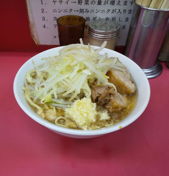 「小 にんにく」@ラーメン二郎 小岩店の写真