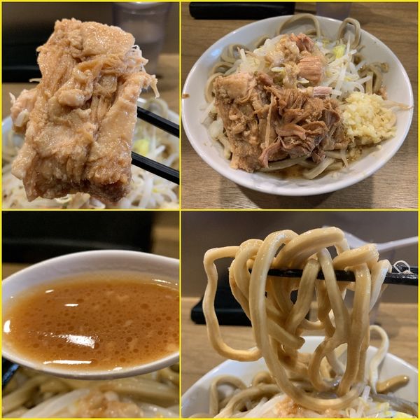 「ラーメン¥800（ニンニク・アブラ）」@MEN YARD FIGHTの写真