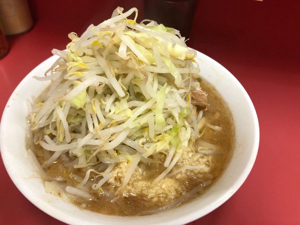 「小ラーメン ニンニク 野菜 脂 からめ」@ラーメン二郎 ひばりヶ丘駅前店の写真