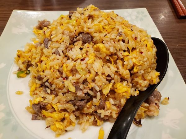 「孜然羊肉炒飯」@東北人家 新館の写真