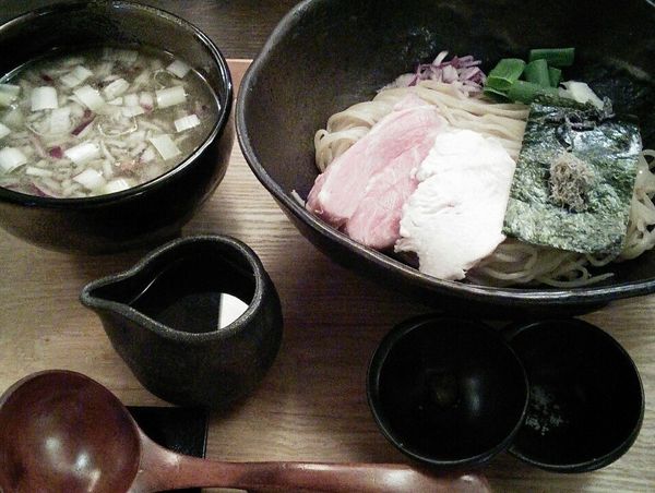 「昆布水つけ麺(塩)　９００円」@つけ麺 山崎の写真