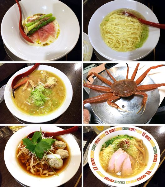 「活ズワイガニの味噌ラーメン・秋刀魚そばなど計5種」@立ち呑み居酒屋 金町製麺の写真