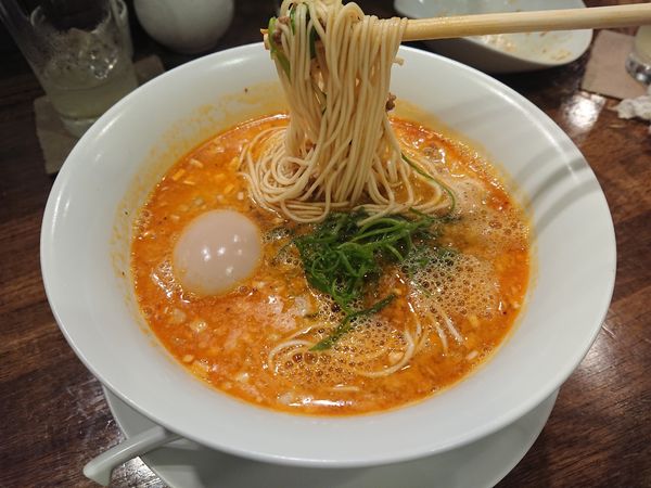 「担担麺900円＋味玉100円 他いろいろ」@創作麺工房 鳴龍の写真
