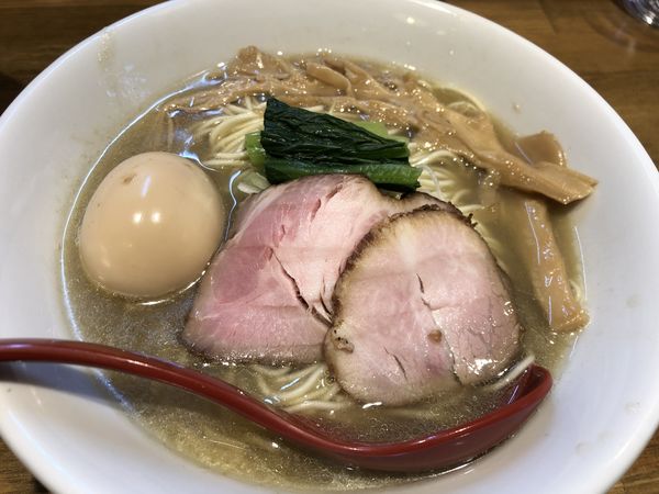 「味玉中華そば（塩）＋〆ご飯」@中華そばや 和凡の写真