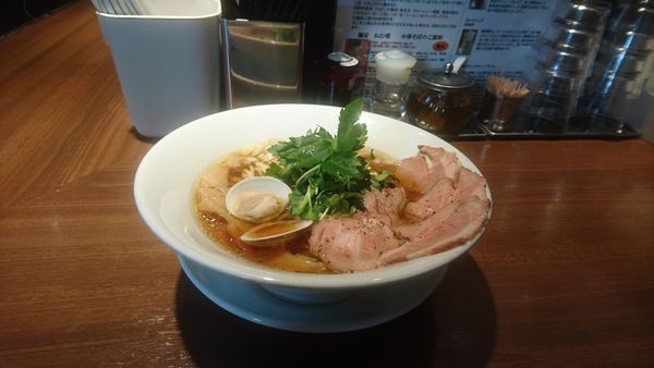 「赤鶏と蛤の淡麗中華そば」@麺屋 ねむ瑠の写真