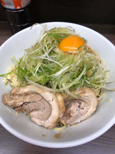 「汁なし　ネギ」@ラーメン二郎 横浜関内店の写真