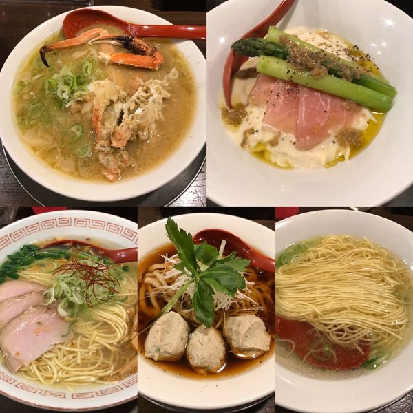 「貸し切り限定　ラーメン五種」@立ち呑み居酒屋 金町製麺の写真