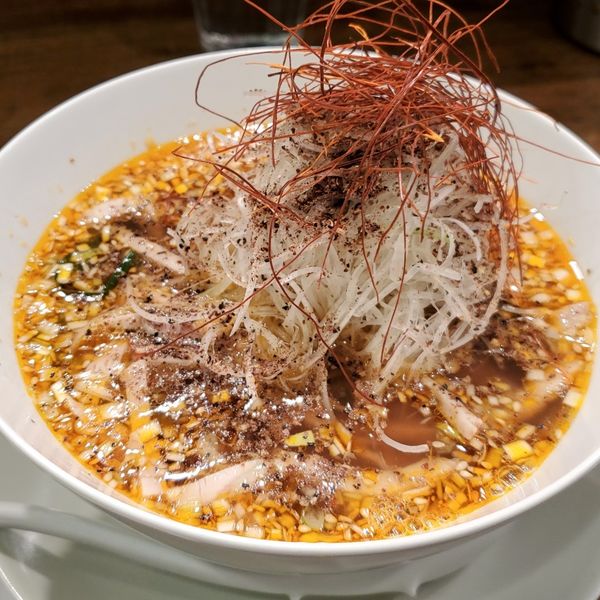 「酸辣麺+麻辣玉」@創作麺工房 鳴龍の写真