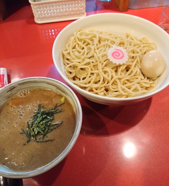 「味玉つけ麺 麺増し」@麺屋しのはら 三日月食堂の写真