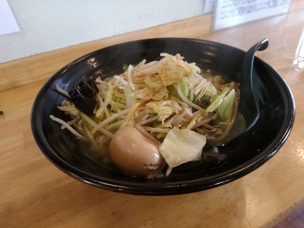 「たっぷり野菜の塩タンメン(並盛・150g)800円」@らーめん高橋の写真