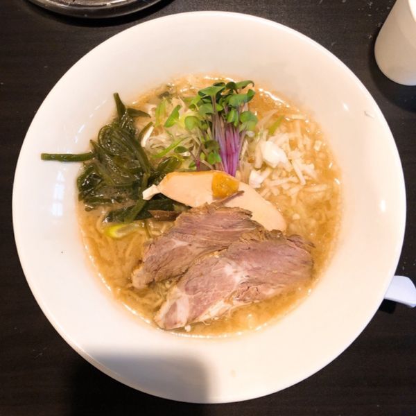 「牛そば柚子の雫」@手打ちラーメン まるめしあんの写真