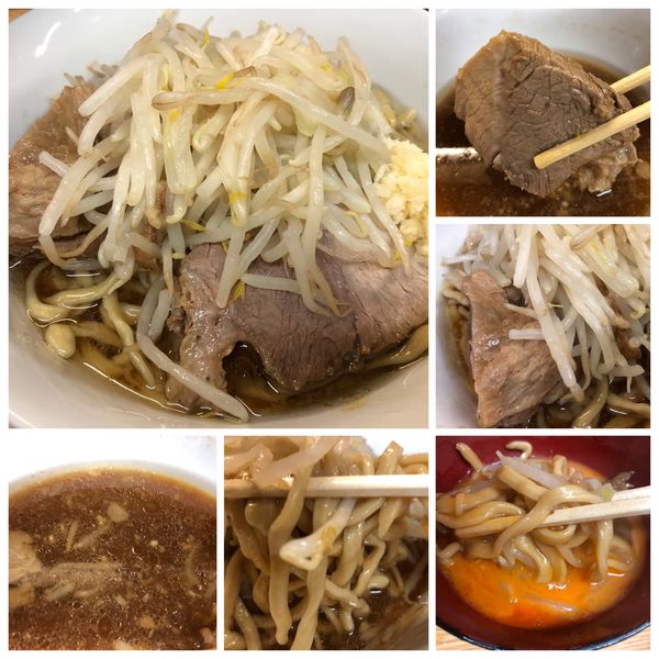 「小ラーメン 750円 いいたまご 100円 ニンニク」@ラーメン二郎 環七新新代田店の写真