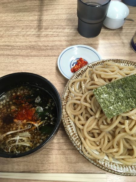 「辛つけ麺」@一陽来福・びんびん亭の写真