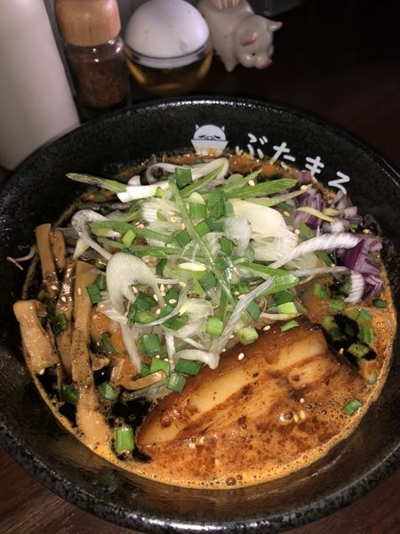 「辛味噌らーめん【海老抜き】」@らーめんぶたまろの写真