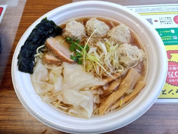 「魂麺×あけどやコラボ 鴨出汁ワンタン麺」@東京ラーメンショー2019の写真