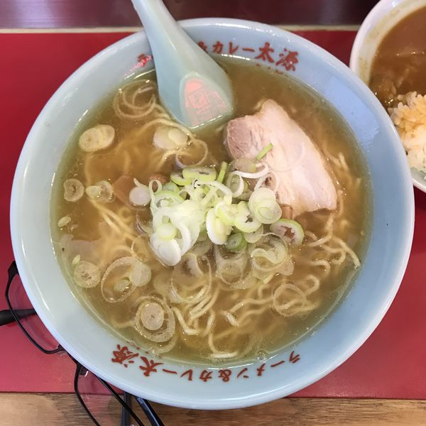 「ラーメン（トッピングニンニク追加注文）」@太源の写真