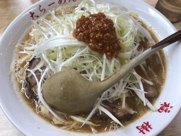 「ネギ味噌チャーシュー麺（大盛）」@大らーめん 福籠の写真