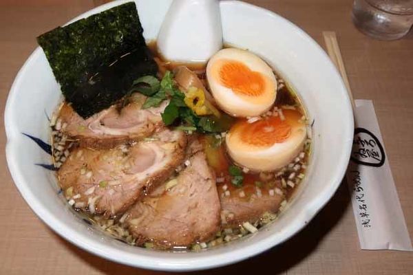 「ちゃーしゅうめん　1,000円＋双子の味玉　100円」@与ろゐ屋の写真