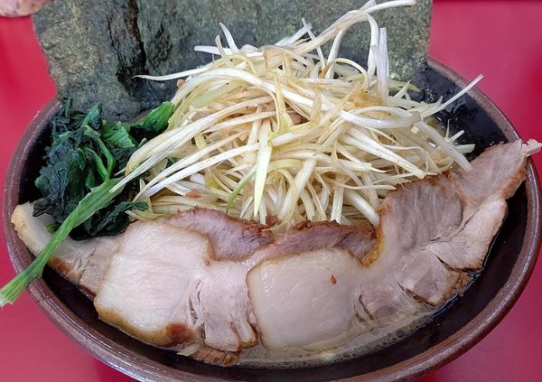 「ネギチャーシュー麺(３枚) 中盛り(無料)」@家系ラーメン 王道の写真
