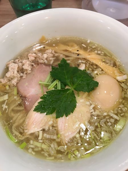 「塩そば」@中華そば ムタヒロ 拝島駅店の写真