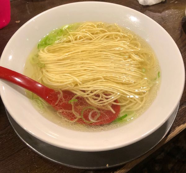 「羊の塩かけそば (オフ会限定の一品)」@立ち呑み居酒屋 金町製麺の写真