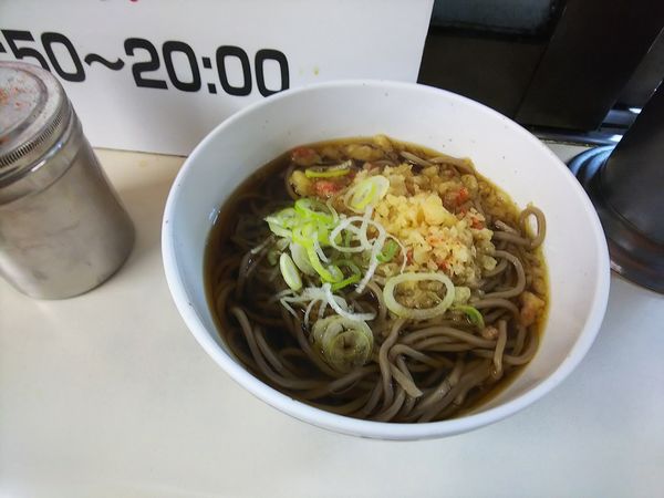 「たぬきそば」@そば処 弁菜亭 5・6番ホーム店の写真