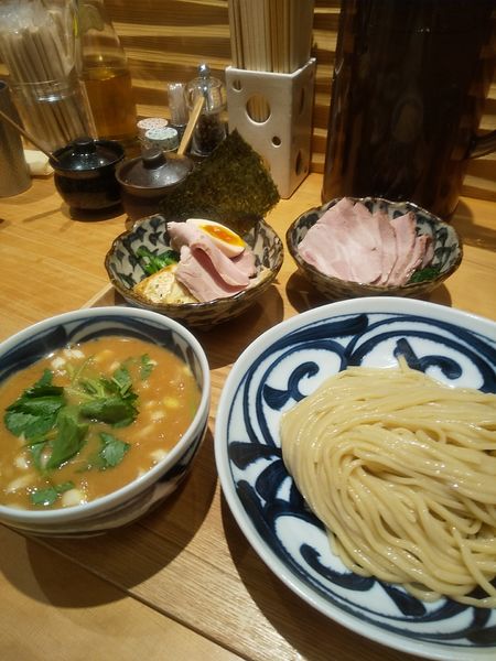 「酒粕濃厚つけそば 豚コンフィ」@銀座 風見の写真