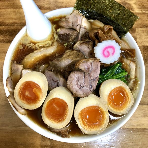 「しょうゆチャーシューメン＋味玉W＋小ライス」@オランダ軒の写真