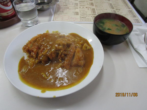 「カツカレーライス 850円」@キッチンラッキーの写真