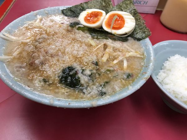 「特製ラーメン コテコテ ライス」@ラーメンショップ 牛久結束店の写真
