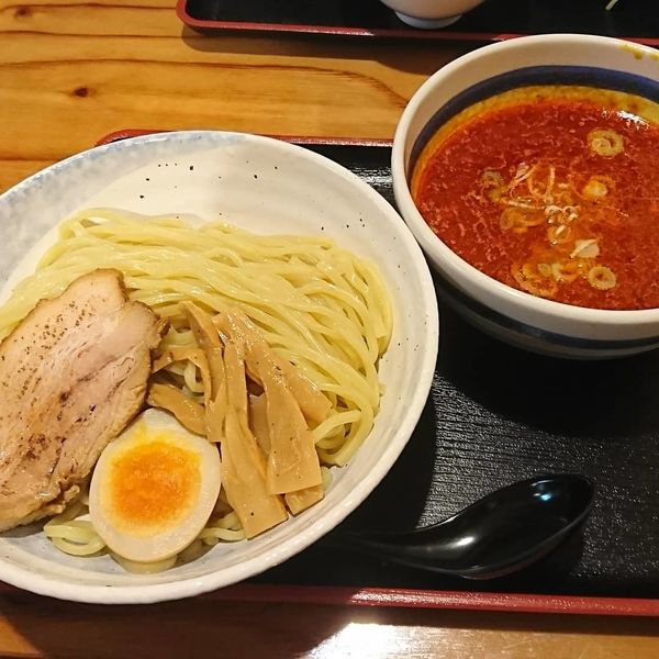 「唐辛子つけ麺」@優勝軒 狭山店の写真