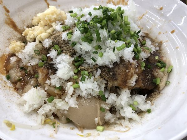 「ニボまぜそば（味噌）」@ラーメン富次郎 見和店の写真