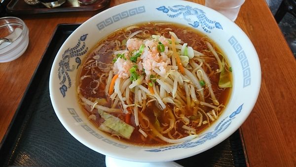 「海老塩拉麺」@中華酒家花吹雪の写真