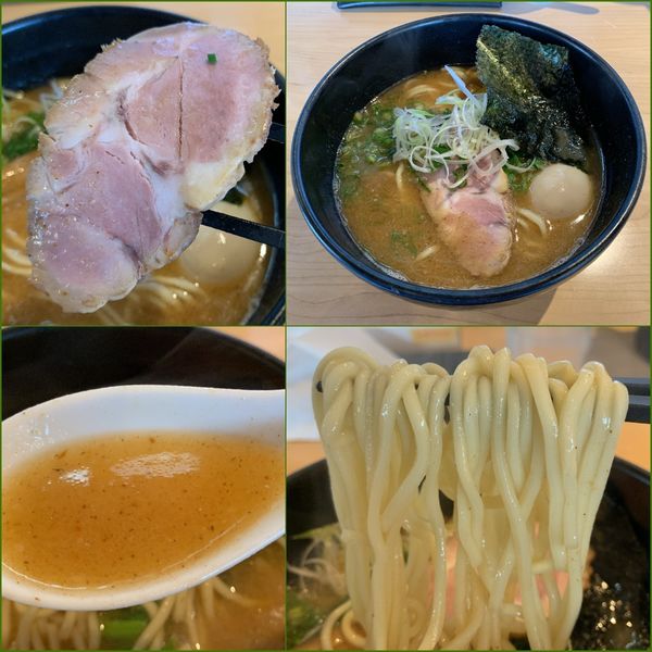 「鐙らあめん¥760+煮タマゴ¥100→¥0（クーポン）」@製麺食堂 あぶみの写真