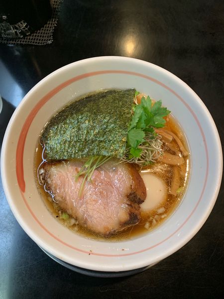 「味玉柳麺醤油TP炭火焼豚」@麺坊 炗の写真