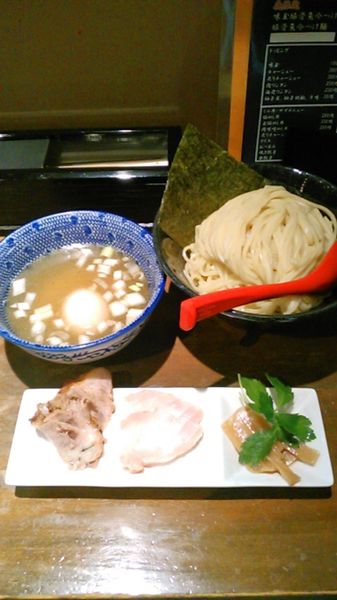 「つけ麺（塩）　ラーパス　味玉」@麺屋 食べいろの写真