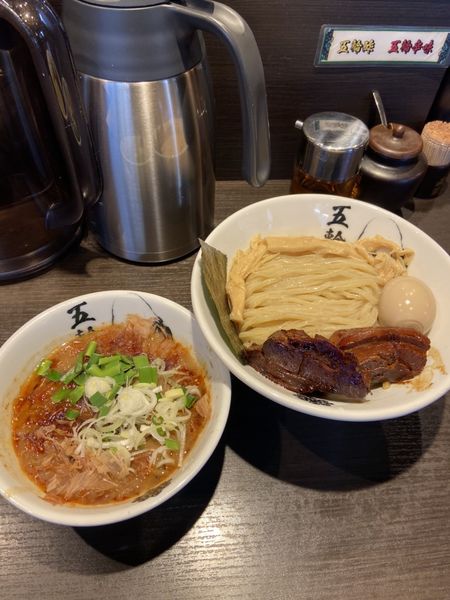 「辛つけ麺 大盛り」@麺屋武蔵 五輪洞の写真