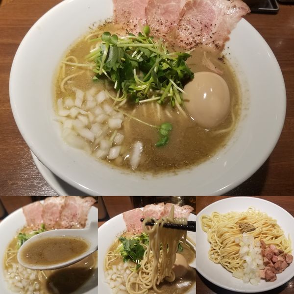 「濃厚烏賊煮干し中華そば(塩)煮玉子入り¥880+そのまま」@麺屋 ねむ瑠の写真