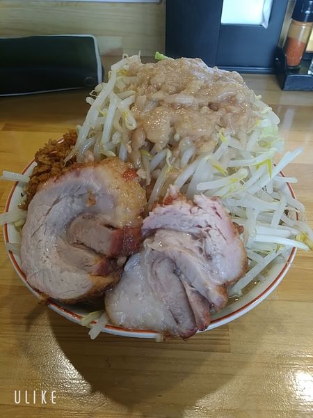 「ラーメン(野菜ニンニク)」@ラーメン伝次平の写真
