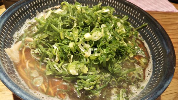 「地鶏中華そば＋九条ネギ＋チャーシュー丼」@麺屋 他力の写真