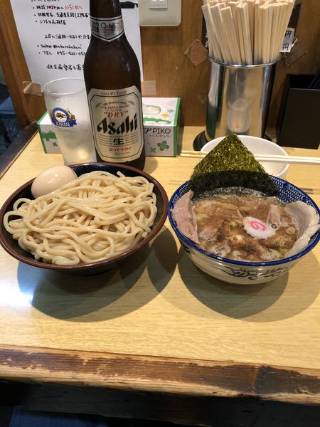 「つけチャーシュー+ビール」@くり山の写真