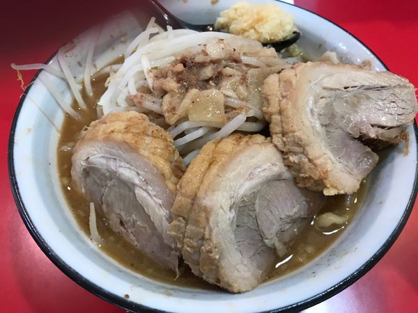 「ラーメン豚マシ700+150=850円」@蒙麺 火の豚の写真