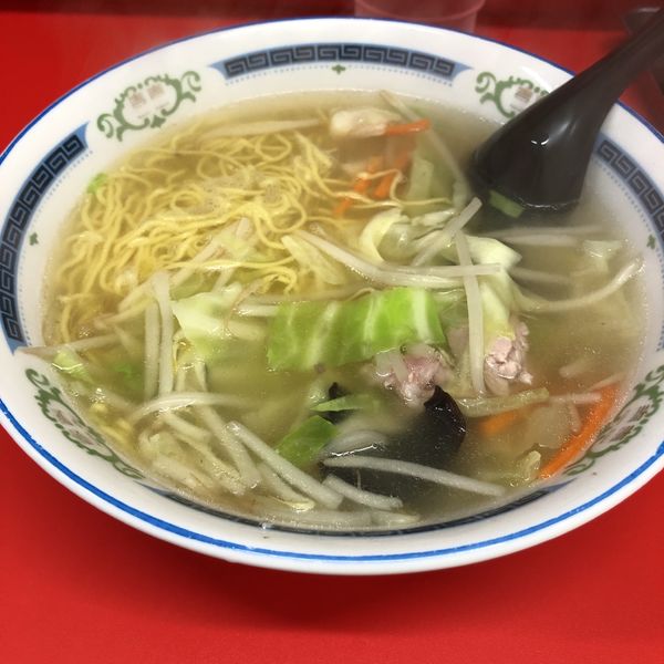 「タンメン＋半チャーハン土祝日限定」@伊峡の写真