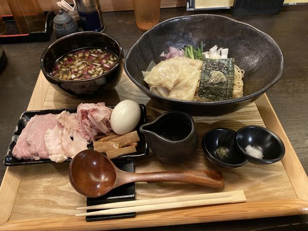 「特製昆布水つけ麺(醤油)」@つけ麺 山崎の写真